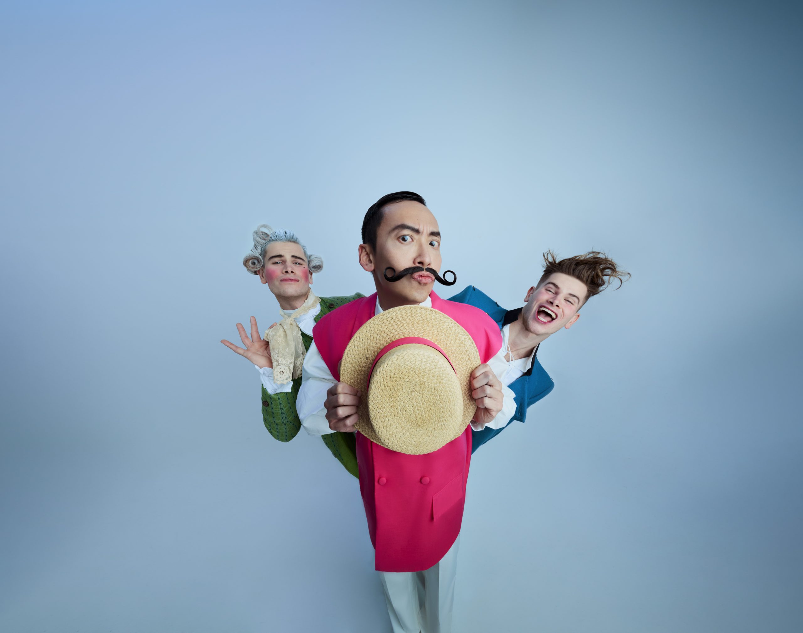 The character Figaro and two others from Rossini's The Barber of Seville